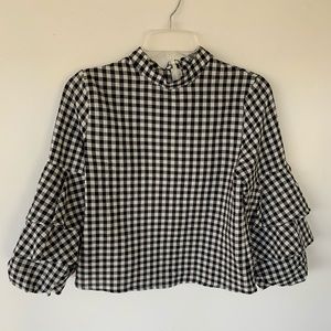 Gingham Print  Top